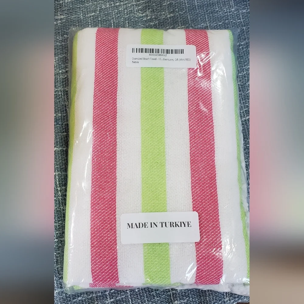 Beach Towel Oversized Turkish Cotton